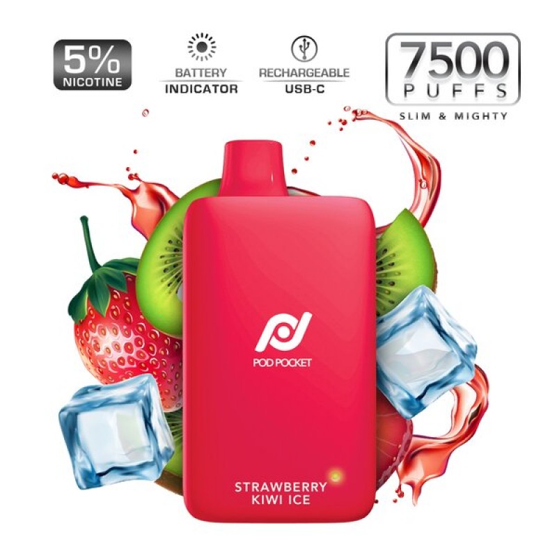 Pod Juice Pod Pocket 7500 Puffs Slim Smart Disposable 5